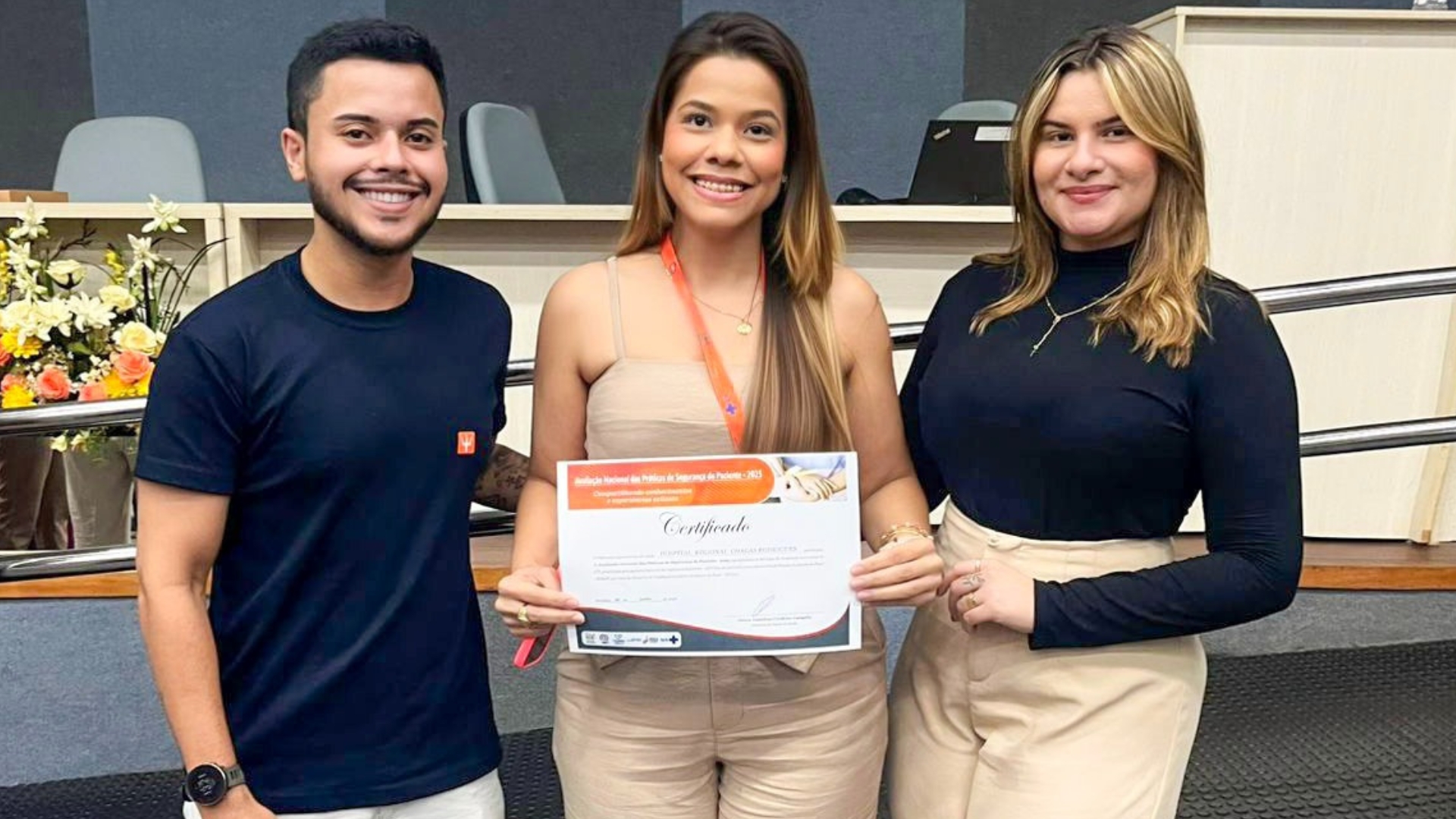 Representantes do Hospital Regional Chagas Rodrigues. (Foto: Divulgação)